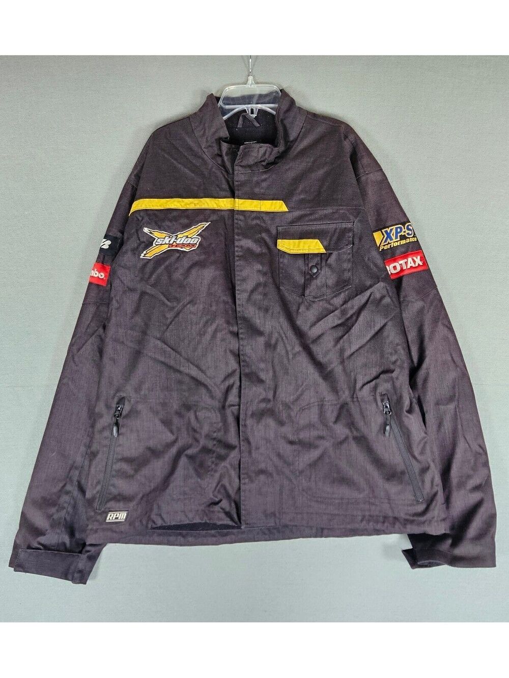 Ski-Doo BRP Men XL Black Fleece Lined Team Racing Jacket